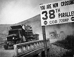 The 38th parallel crossing