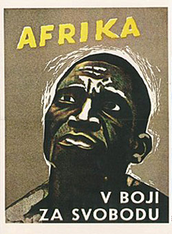 Decolonization Support Poster from Czechoslovakia