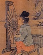 Chinese spinning wheel, 10th Century