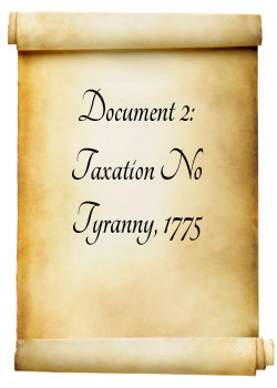 document 2: taxation no tyranny