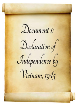 document 1: Declaration of Independence by Vietnam September 2, 1945