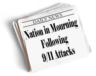 Nation in Mourning Following 9/11 Attacks