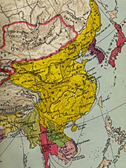 Map of Early Ming Empire under Hon Wu