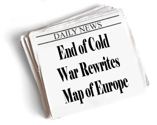 End of cold ware rewrites map of europe