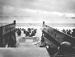 U.S. Army Landing at Omaha Beach on June 6, 1944
