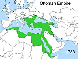 Map of Ottoman Empre, circa 1783